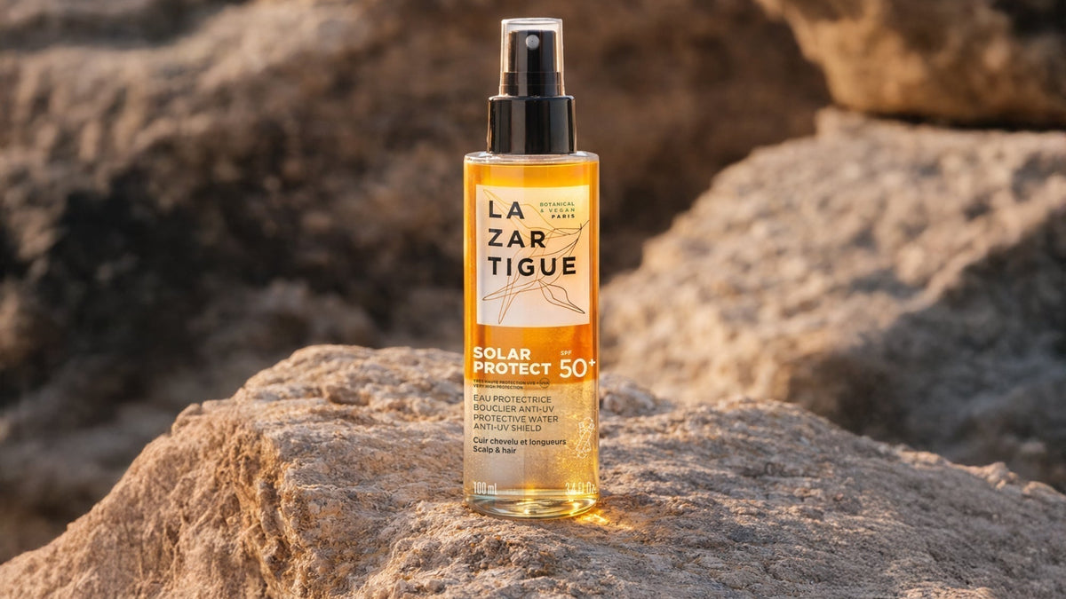 Soleil, chlore, mer : comment protéger ses cheveux en été ? (Gamme solaire Lazartigue)