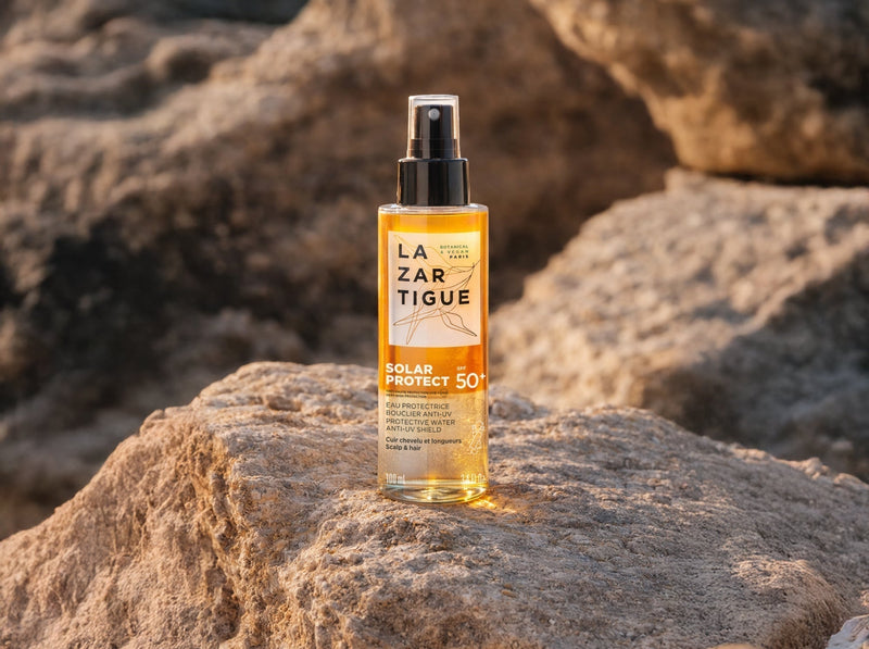 Soleil, chlore, mer : comment protéger ses cheveux en été ? (Gamme solaire Lazartigue)