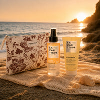 Kit d'été format valise (Shampoing extra-doux, Eau solaire cheveux SPF50+, trousse)