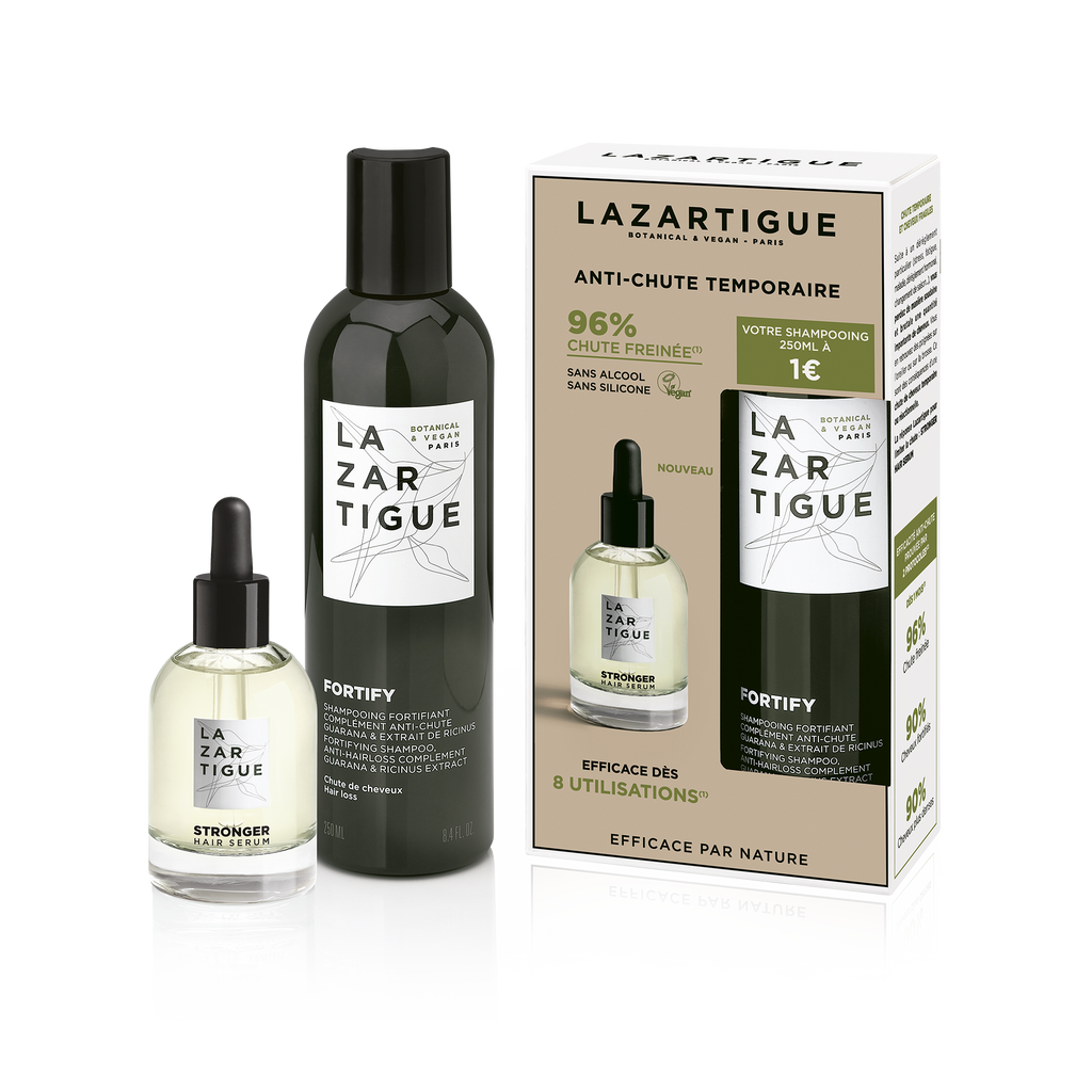 Coffret anti-chute (Sérum stronger + Shampoing Fortify)